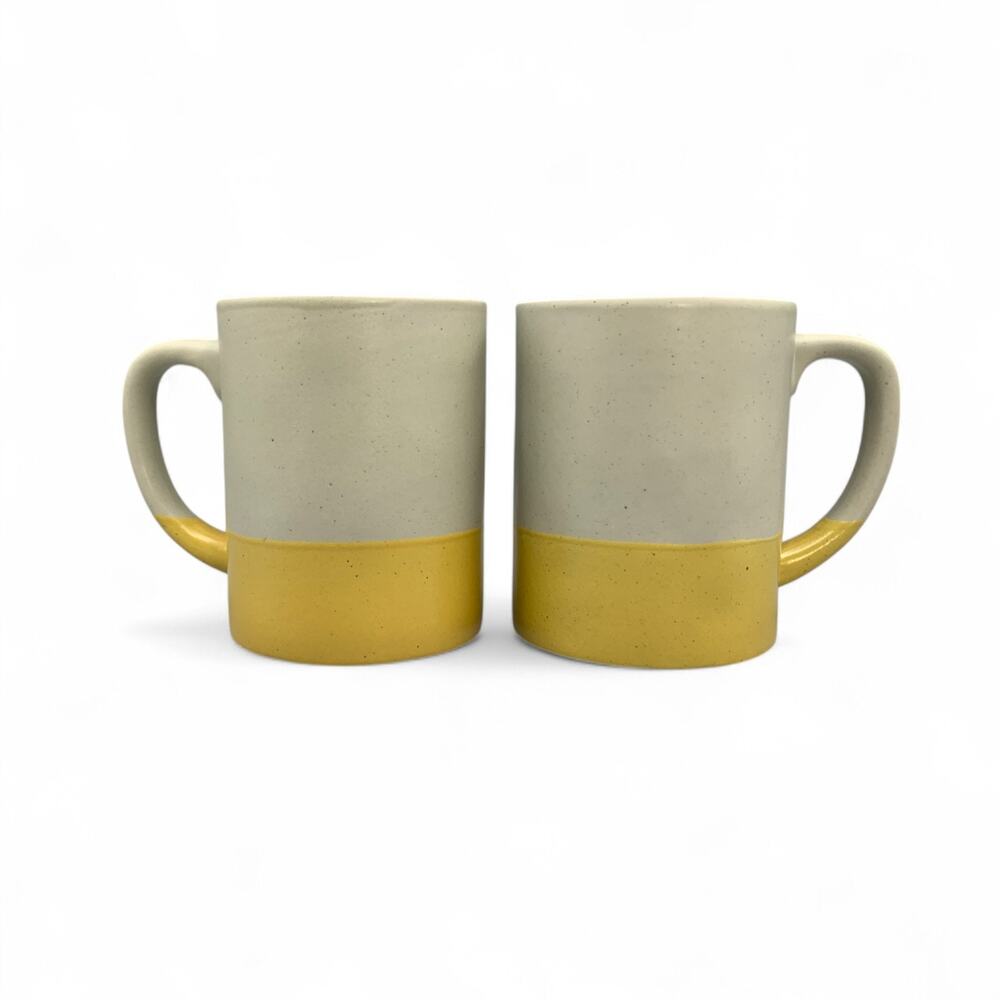 Hearth & Hand Stoneware Coffee Mug Buttercup Yellow 16 Oz Magnolia Cement Gray